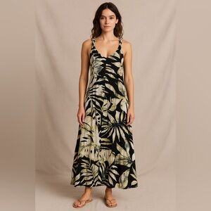 Mahealani Hawaii Tropical Maxi Dress – Size L